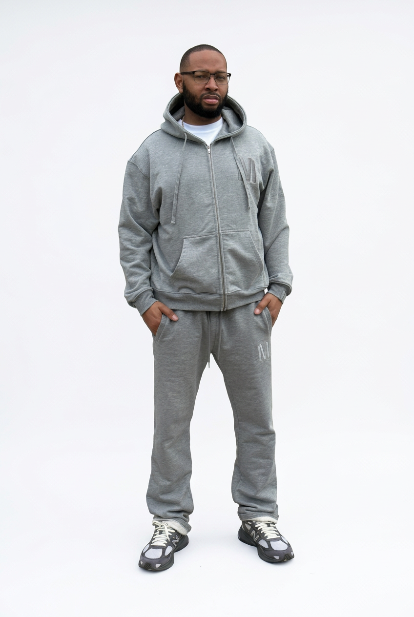 Mavanni Tonal M Zip Hoodie — Gray